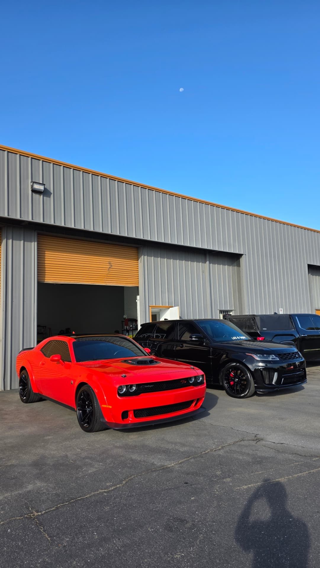Orange Dodge Challenger detailed to a mirror gloss by Super Shine Mobile Detailing